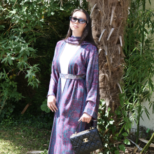 Ensemble Pashmina Royal purple