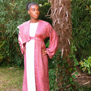 Ensemble Pashmina Royal rose